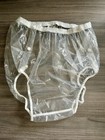 Aio Waterproof Plastic Pants  Clear Xxl Size   Very Durable  1 Pc With Snaps  