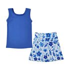 Toddler Baby Girls Summer Floral Skirt Set Athletic Wear
