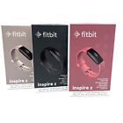 Fitbit Inspire 2 Fitness Tracker heart Rate Monitor Fb418 Black white red New Us