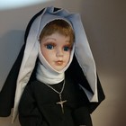 Doll Kingstate Nun Porcelain Appx  16    Tall Necklace  Bible Hand Painted Face