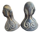 Set Of 2 Cast Iron Bathtub Clawfoot Claw Feet Foot Bath Tub Vtg Antique