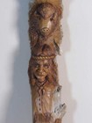 Wood Spirit Native American 18 5  Wood Carving 1982 Andrew Elmer Signed