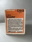 Vtg Proctor Silex 2-slice Toaster T204b Chrome   Black Usa New Old Stock Nos