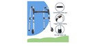 Loyoda Foldable 2-wheel Walking Frame  Adjustable 31-38in  350lb Fbl830241