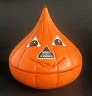 Vintage 1990 Hershey   s Kisses Halloween Pumpkin Jack-o-lantern Candy Container