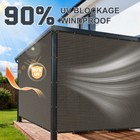 90  Sun Shade Cloth  Kesfitt 8x12ft Garden Cover With 8ftx12ft  Brown