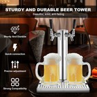 Kegerator Tower Kit Beer Conversion Kit Double Faucet Keg Tower Two Taps New-