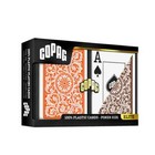 Copag Plastic Playing Cards  - Super Index - Poker - 1546 Orange   Brown