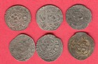 Lot Of 6 Coins Sweden Latvia Riga   Livonia Schilling Ca 1661 Carl Xi Ca Vf 2115