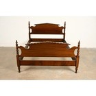 Berkey   Gay Antique Early American Carved Mahogany Full Size Bed  Circa 1920s