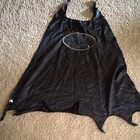 Six Flags Batman Superhero Cape Black yellow With Logo Osfm