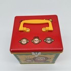 Vintage Sanrio Monkichi Metal Square Tin With Handle 1996 Japan Anime Nostalgia