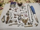 Vintage Mix  Junk Drawer Jewelry Lot 4 Scrap Or Wear Pre Owned Condition K1