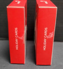 Lot Of 2 Boxed Papyrus Santa Warmest Wishes Christmas Cards  total Of 40 Cards 