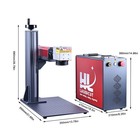 Jpt 100w Mopa M7 Fiber Laser Marking Metal Engrave Machine Color Mark 2pcs Lens