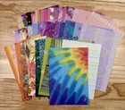 40  Pcs Multi Color Palette Lot Junk Journal Papers Scrapbook Collage Variety 