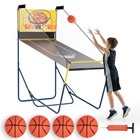 Foldable Dual Shot Basketball Arcade Game Indoor 2 Player Electric Scoreboard