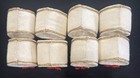 Bucilla  Felt Sequin Christmas Napkin Rings Handmade Wreaths White Completed X8