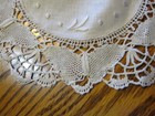 Vintage Stunning Butterfly Bobbin Lace Embroidered Handcrafted Doily