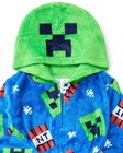 Minecraft Boy s Winter Holiday Cozy Fleece Creeper Hooded Bathrobe  Robe