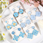 Tile Polymer Clay Cutters - 12 Pcs Clay Cutters For Earrings Jewelry Design Insp