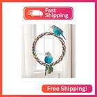 Wontee Bird Swing Colorful Rope Perch Climbing Toy For Parrots  s 7 5inch 