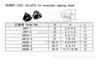 J467 J4612 J4620 Rubber Tap Collet For Tapping Chuckdrilling Millingmachine1pc 
