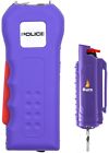 Police Stun Gun Burn Pepper Spray Self Defense Combo - 512 Purple