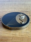 Vintage Rex Fifth Avenue Round 4  Gold Tone Flamingo  Stork Compact