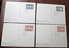 Gb Phq Cards 1984 -europa  Back - Fdi  Full Set Used Free Post Uk