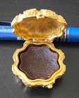 Vintage Estee Lauder  youth Dew  Solid Perfume - Goldtone Shell Compact - Unused