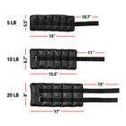 Adjustable Arm Leg Weights Wrist Ankle Exercise Running Workout  5-pound Pair