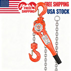 Manual Lever Chain Hoist 1 5ton 20ft Lift For Factory Garage Galvan  3300lbs 