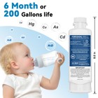 2 4 6 8 10pack For Samsung Da97-17376b Haf-qin exp Refrigerator Water Filter