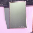 Vintage Signed Handcrafted Pocket Mirror Silver Tone