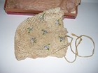 Vintage Antique Crochet Lace Baby Bonnet