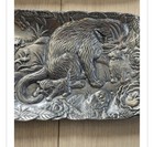 Vintage Arthur Court Aluminum Serving Tray 19    Cats Kittens Signed