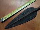 Antique Hand Forged Iron African Spear Head