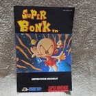 Super Bonk - Snes  super Nintendo  Instruction Manual Only - Nice Condition