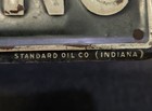 1930s Standard Oil Co  License Plate Positively No Smoking Advertising Sign