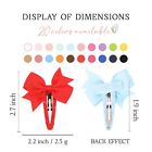 40pcs Snap Baby Hair Bows Clips For Girls Grosgrain Ribbon Fully Wapped 2 Inc   