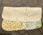 4pk Handmade Ultra Soft   Absorbent Flannel Burp Cloths For Baby