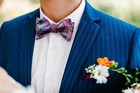 Hisdern Bow Ties For Men Floral Bowties Mens Self Tie P3-pink  Blue-paisley 