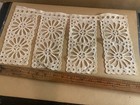 Antique Victorian Edwardian Lace Lot Filet Needle Lace Collar Trim Panels 