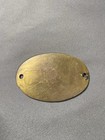 Vintage Standard Oil Richmond California S o co  Brass Tag Nameplate Plaque Sign