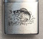 Zippo Les Kouba Personal Wildlife Art Bass Ligher 1 Of A Kind 