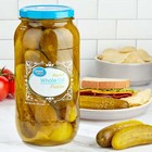 Great Value Kosher Whole Dill Pickles Fresh Pack  80 Fl Oz