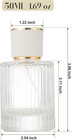 1 Pack Empty Perfume Spray Bottles  50ml Ribbed Glass Atomizer Spray Bottle For