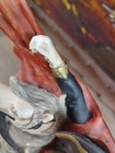 Vintage Capodimonte Naples Napoleon Porcelain Horse Italy Hand Painted  read Des