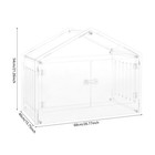 Acrylic Dog House indoor Clear Dog Crate modern Dog Kennel Lockable Ventilated